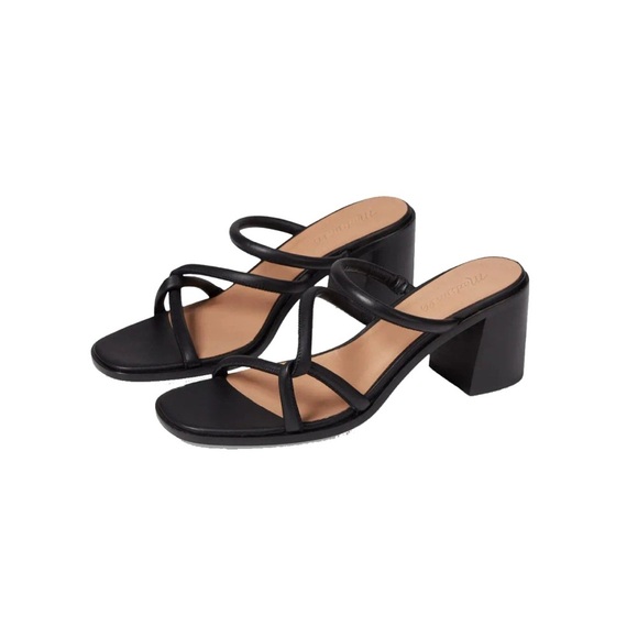 Madewell Shoes - Madewell BOMBÉ HEELED MULES IN LEATHER
